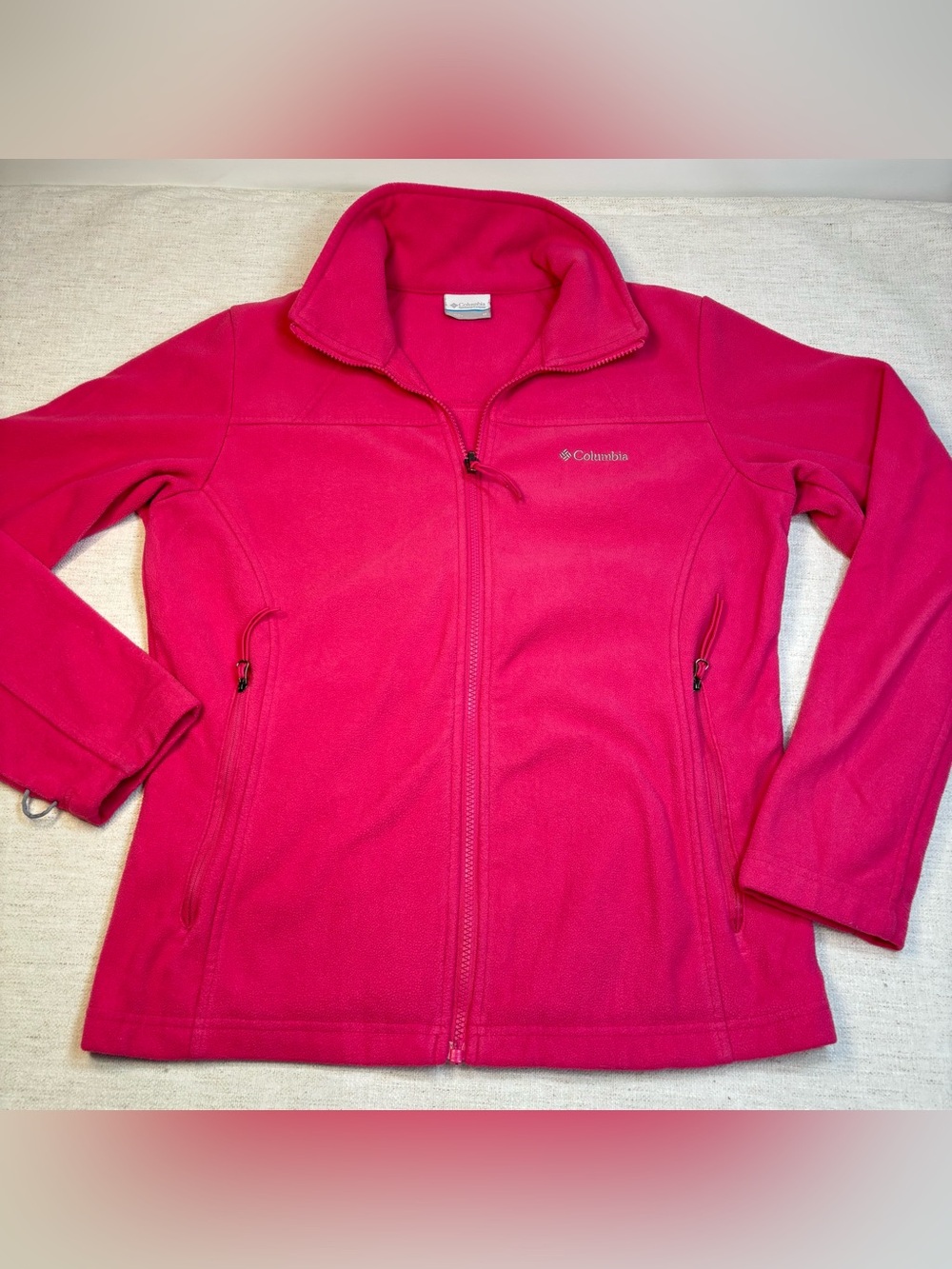 Columbia Women's M Full-Zip Fleece Jacket in Hot Pink